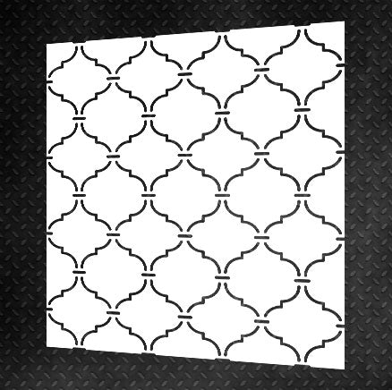 Luxurious ornament without extra expenses - stencil DFA Oriental pattern 0.3-1 mm (V00001)