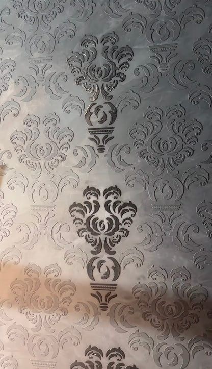 Reusable stencil DFA for decorative plaster and paint Oriental pattern 0.3-1mm (V00042)