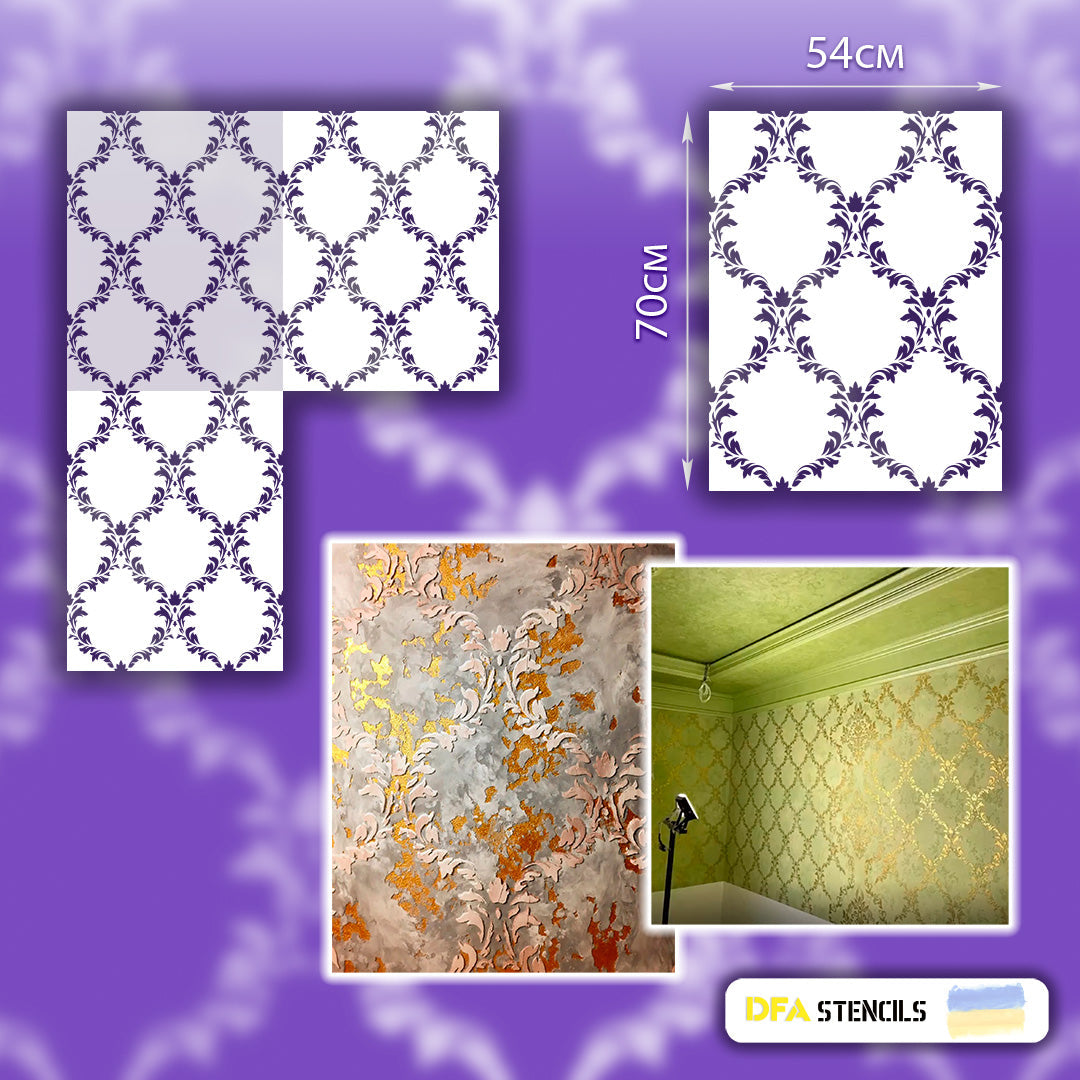 Eastern aesthetics in decoration - easy with reusable DFA stencil 0.3-1 mm (V00005)