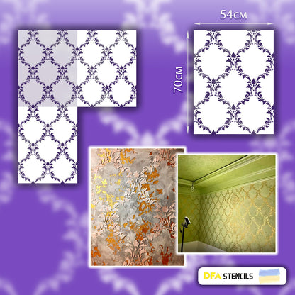 Eastern aesthetics in decoration - easy with reusable DFA stencil 0.3-1 mm (V00005)