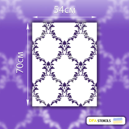 Eastern aesthetics in decoration - easy with reusable DFA stencil 0.3-1 mm (V00005)