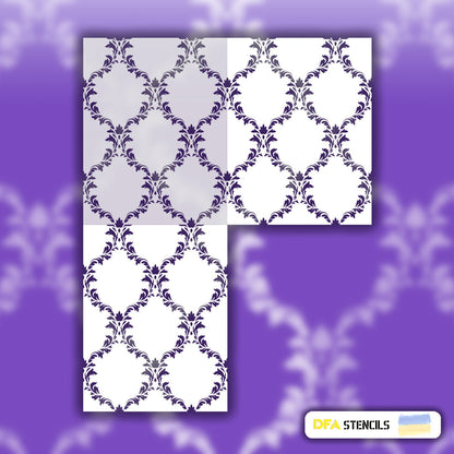 Eastern aesthetics in decoration - easy with reusable DFA stencil 0.3-1 mm (V00005)