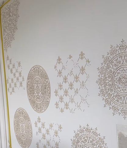 Oriental ornament easily and precisely - stencil DFA for paint and plaster 0.3-1 mm (V000010-d)