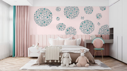 Create a fabulous decor for your child's room with the DFA Stars 0.3-1 mm stencil (E00088)