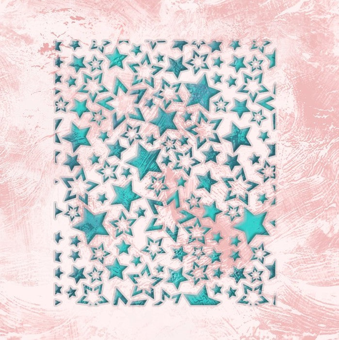 Create a fabulous decor for your child's room with the DFA Stars 0.3-1 mm stencil (E00088)