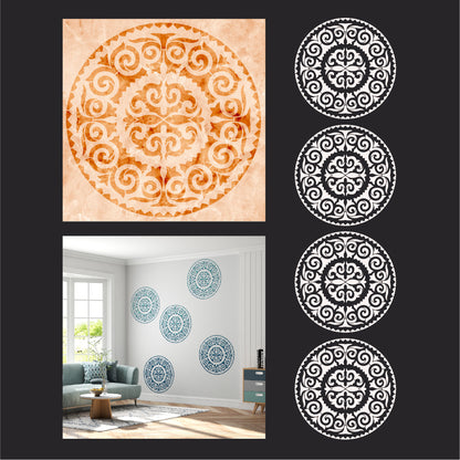 Create a unique interior with a pattern stencil DFA 0.3-1mm (C00124), 0.3mm-Under Painting