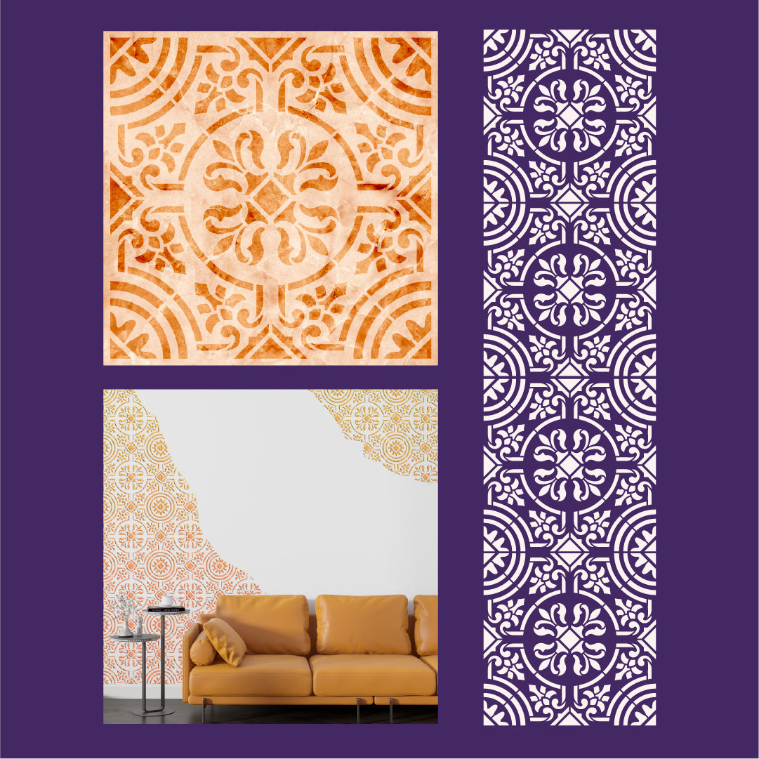 Create an original style with DFA Stencil Square Pattern 0.3-1mm (K00125)