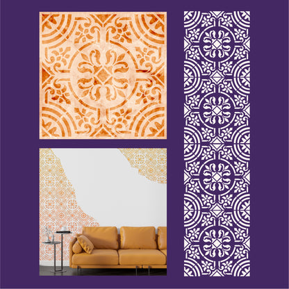 Create an original style with DFA Stencil Square Pattern 0.3-1mm (K00125)
