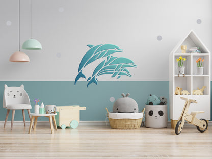 Create a vibrant nautical design with the DFA Dolphins Stencil 0.3-1mm (J00059)