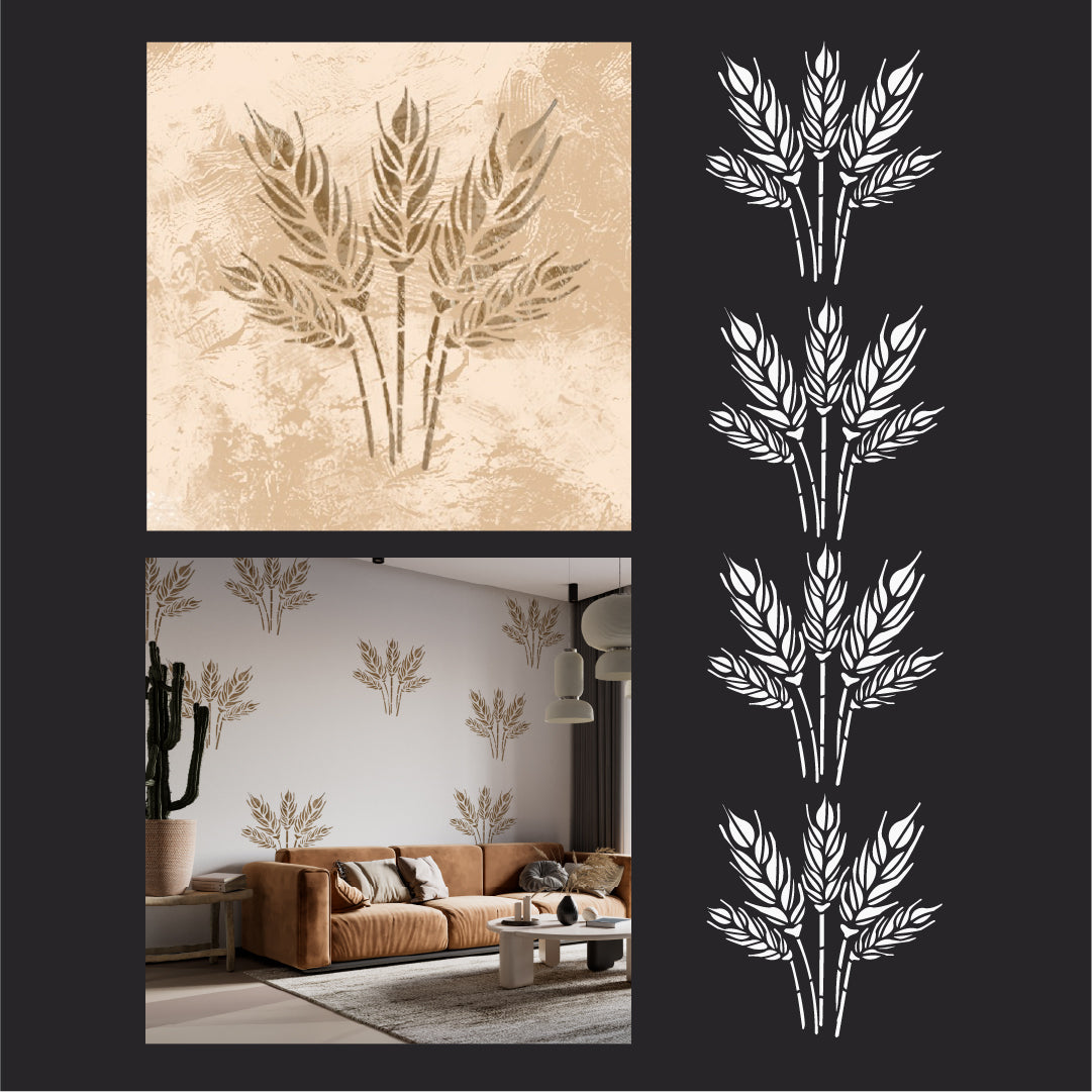 Style and natural beauty in the interior with the DFA Ears 0.3-1 mm stencil (P00175)