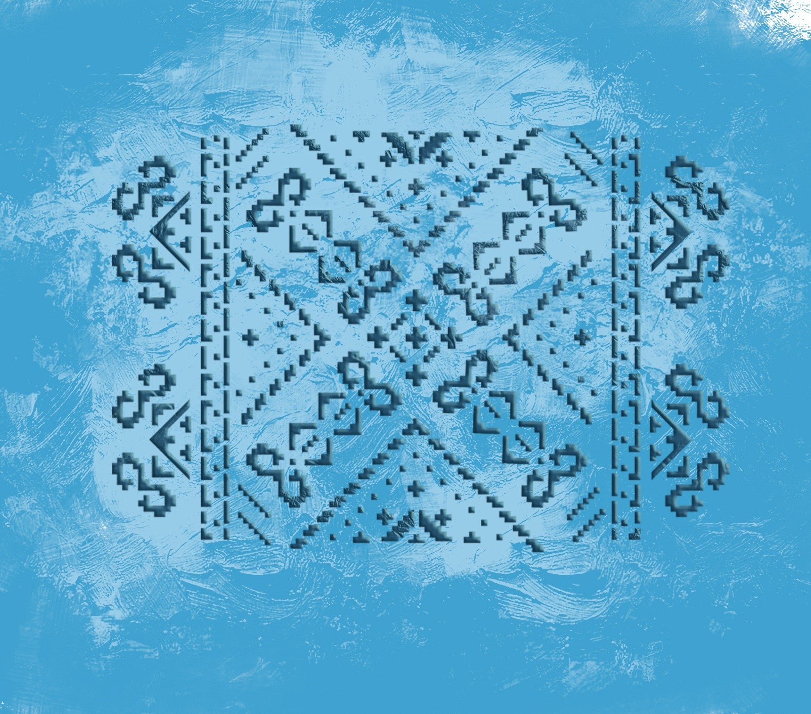 Stylish Ukrainian ornament easily with DFA Vyshyvanka stencil 0.3-1 mm (Z00087)