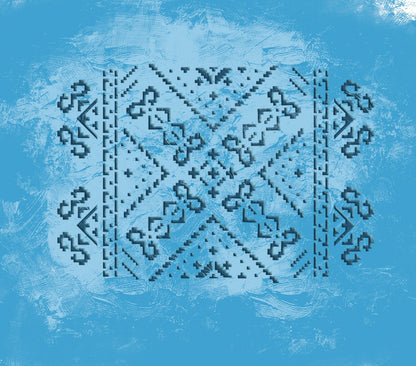 Stylish Ukrainian ornament easily with DFA Vyshyvanka stencil 0.3-1 mm (Z00087)