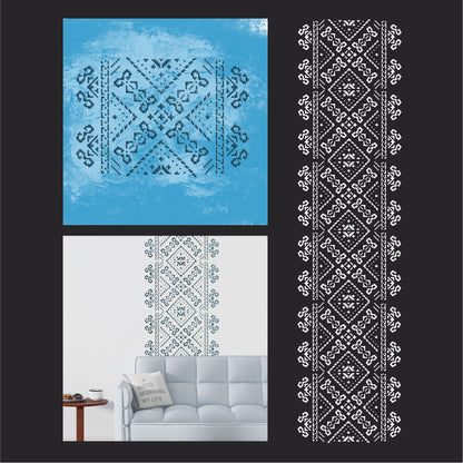 Stylish Ukrainian ornament easily with DFA Vyshyvanka stencil 0.3-1 mm (Z00087)