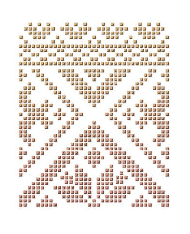 Traditional Ukrainian ornament: Vyshyvanka DFA stencil for exclusive decor 0.3-1 mm (Z00084)