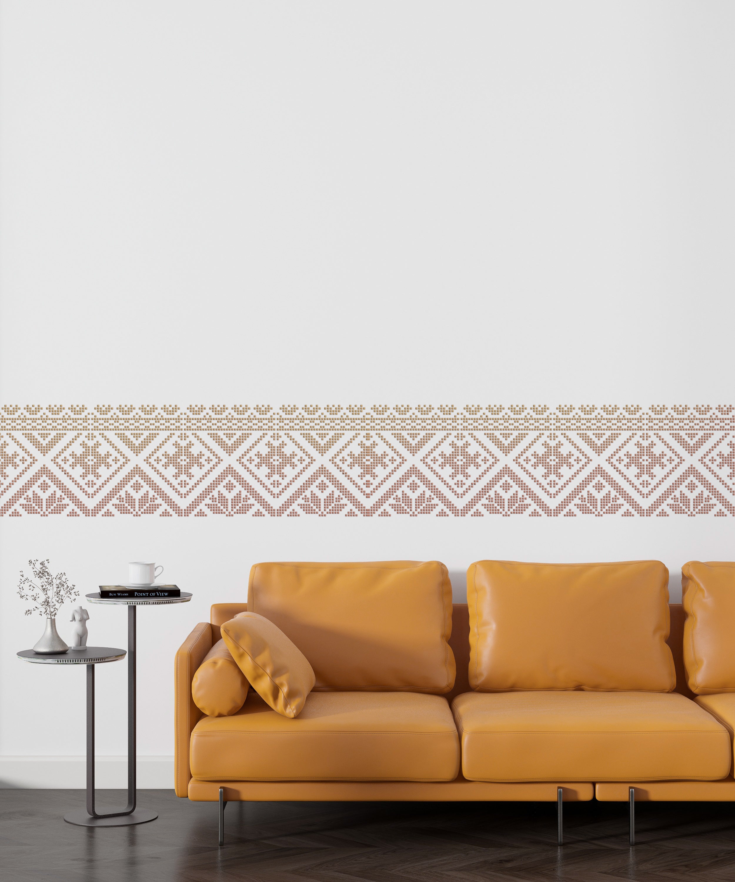 Traditional Ukrainian ornament: Vyshyvanka DFA stencil for exclusive decor 0.3-1 mm (Z00084)