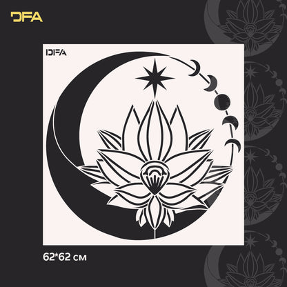 Stencil DFA reusable Round pattern for plaster and paint 0.3-1 mm (C00106)