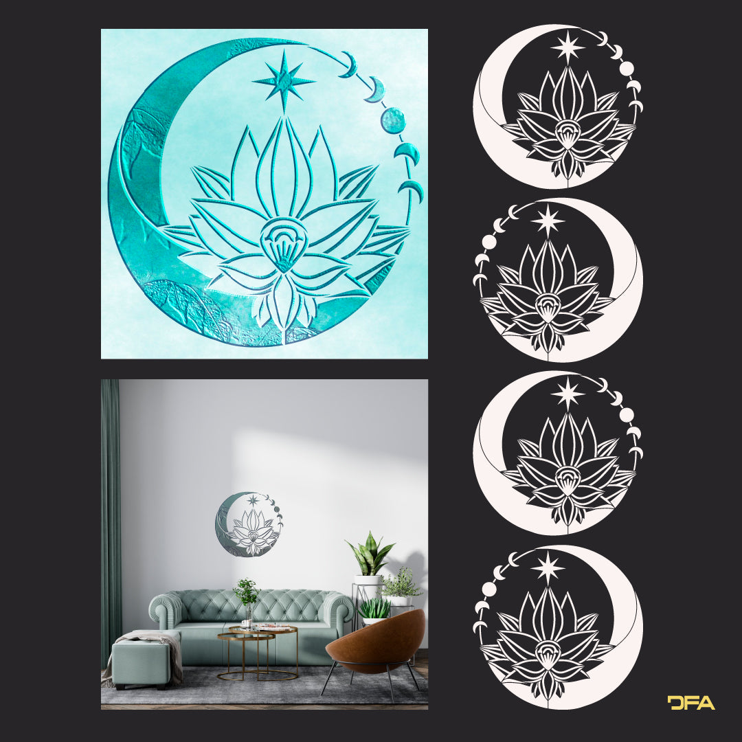 Stencil DFA reusable Round pattern for plaster and paint 0.3-1 mm (C00106)