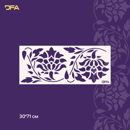 Stencil decorative DFA Border for plaster and paint 0.3-1 mm (B00076)