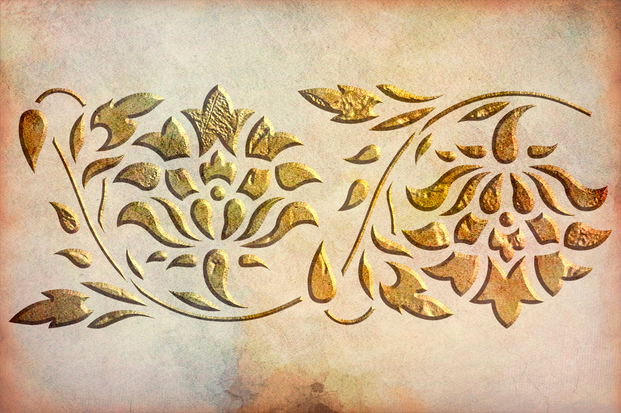 Stencil decorative DFA Border for plaster and paint 0.3-1 mm (B00076)