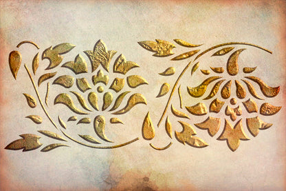 Stencil decorative DFA Border for plaster and paint 0.3-1 mm (B00076)