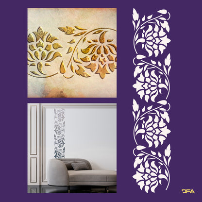 Stencil decorative DFA Border for plaster and paint 0.3-1 mm (B00076)