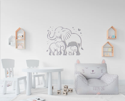 Stencil DFA Children's Elephants - magical decor for a cozy interior 0.3-1 mm (E00068)