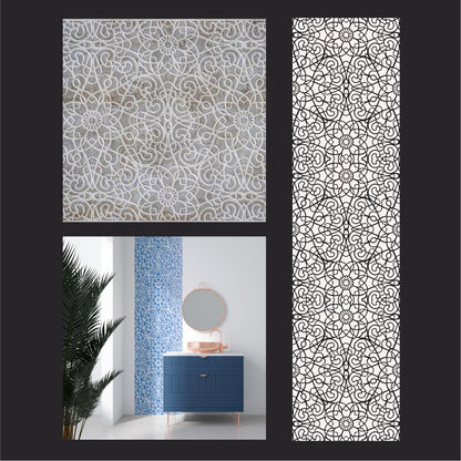 Stencil DFA Geometric patterns - modern interior design 0.3-1 mm (G00154)
