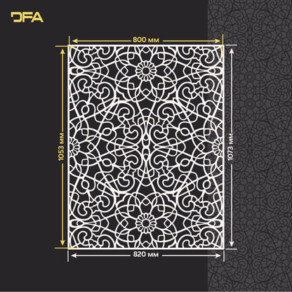 Stencil DFA Geometric patterns - modern interior design 0.3-1 mm (G00154)