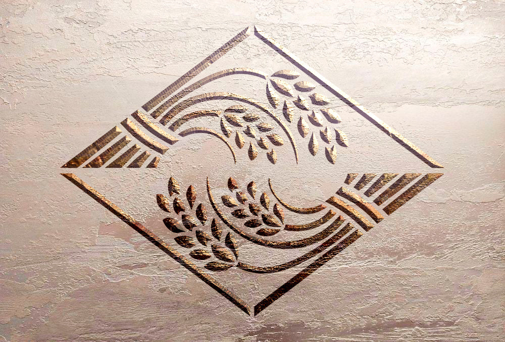 Stencil DFA Spikelets — lightness of natural patterns for stylish decor 0.3-1 mm (P00166)
