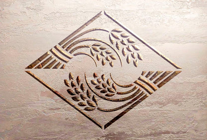 Stencil DFA Spikelets — lightness of natural patterns for stylish decor 0.3-1 mm (P00166)