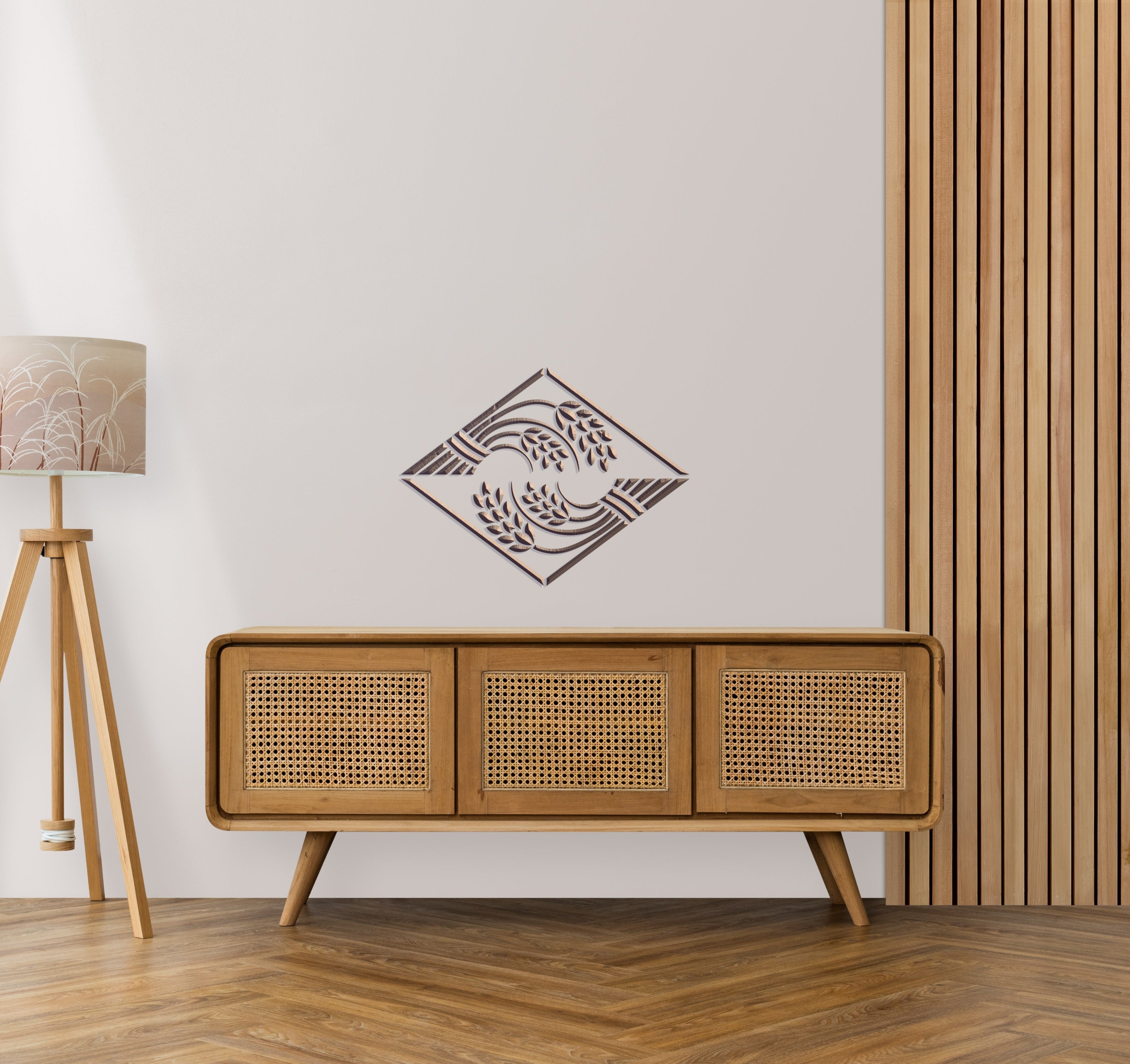 Stencil DFA Spikelets — lightness of natural patterns for stylish decor 0.3-1 mm (P00166)