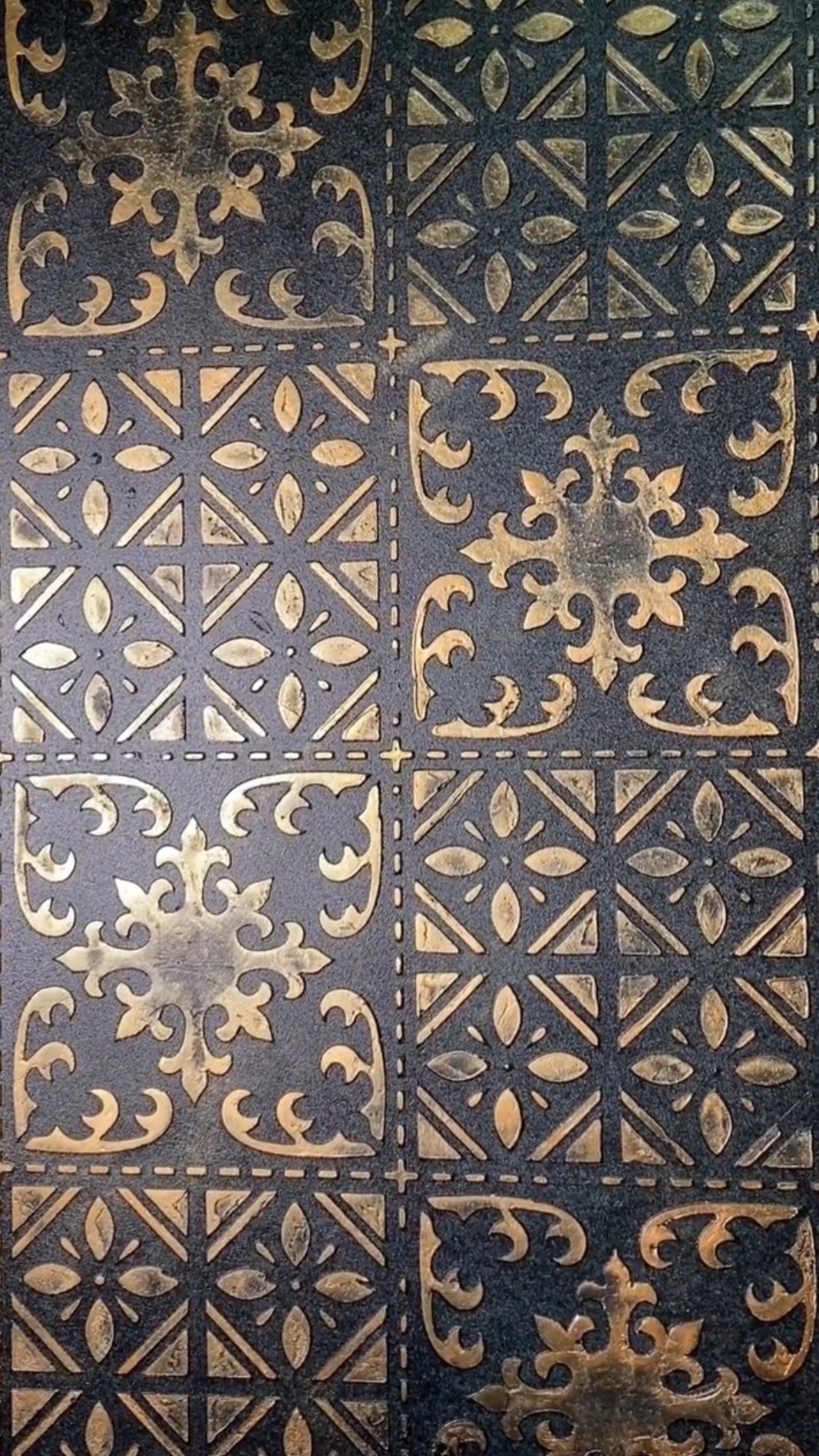 DFA stencil: Elegant square pattern for modern design 0.3-1 mm (K00122)