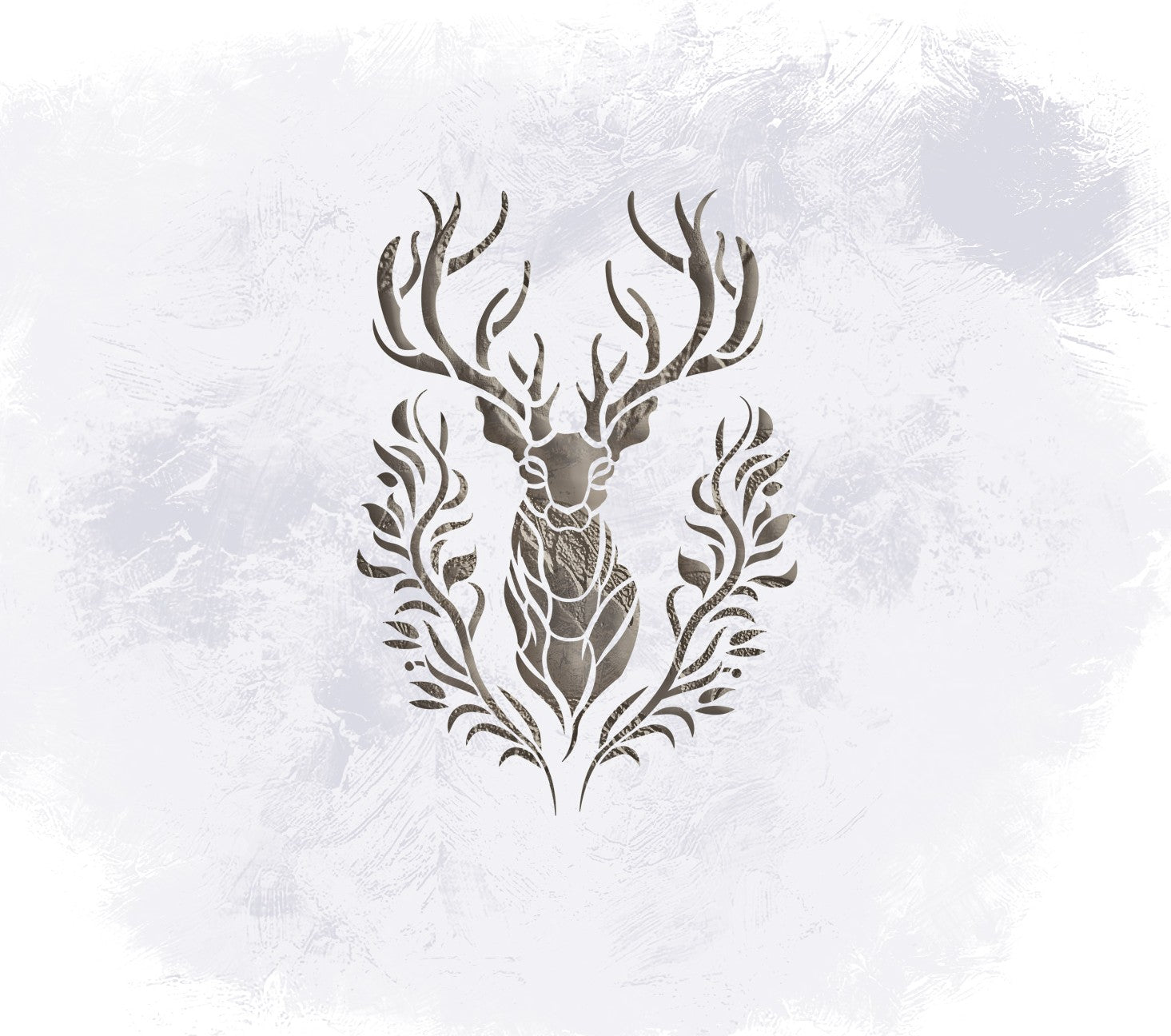 DFA Deer Stencil – trendy wall decor in a natural style 0.3-1 mm (J00072)