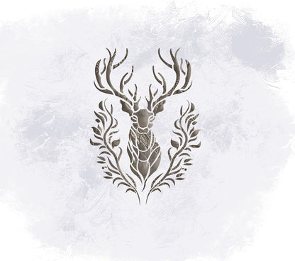 DFA Deer Stencil – trendy wall decor in a natural style 0.3-1 mm (J00072)
