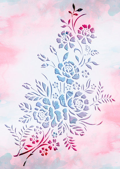 Stencil DFA Nature Flowers - natural comfort for your interior 0.3-1 mm (P00162)