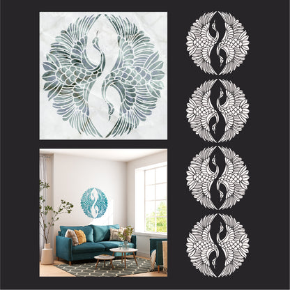 Stencil DFA Birds: Enliven your home with the beauty of nature 0.3-1 mm (J00058)