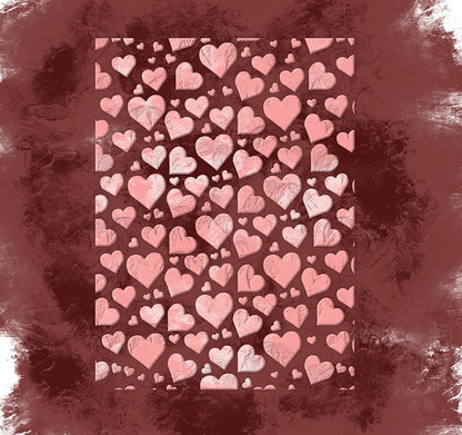 DFA Hearts Stencil – Bright and Cute Drawings for Children's Rooms 0.3-1 mm (E00089)