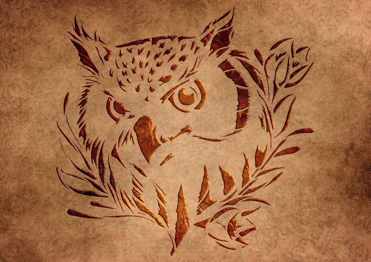 Stencil DFA Owl - create a unique atmosphere 0.3-1 mm (J00057)
