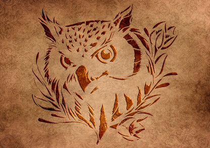 Stencil DFA Owl - create a unique atmosphere 0.3-1 mm (J00057)