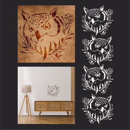 Stencil DFA Owl - create a unique atmosphere 0.3-1 mm (J00057)