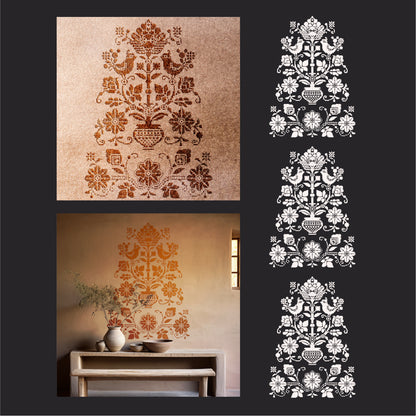 Stencil DFA Embroidery Tree of life: Ukrainian style for your home 0.3-1 mm (Z00072)