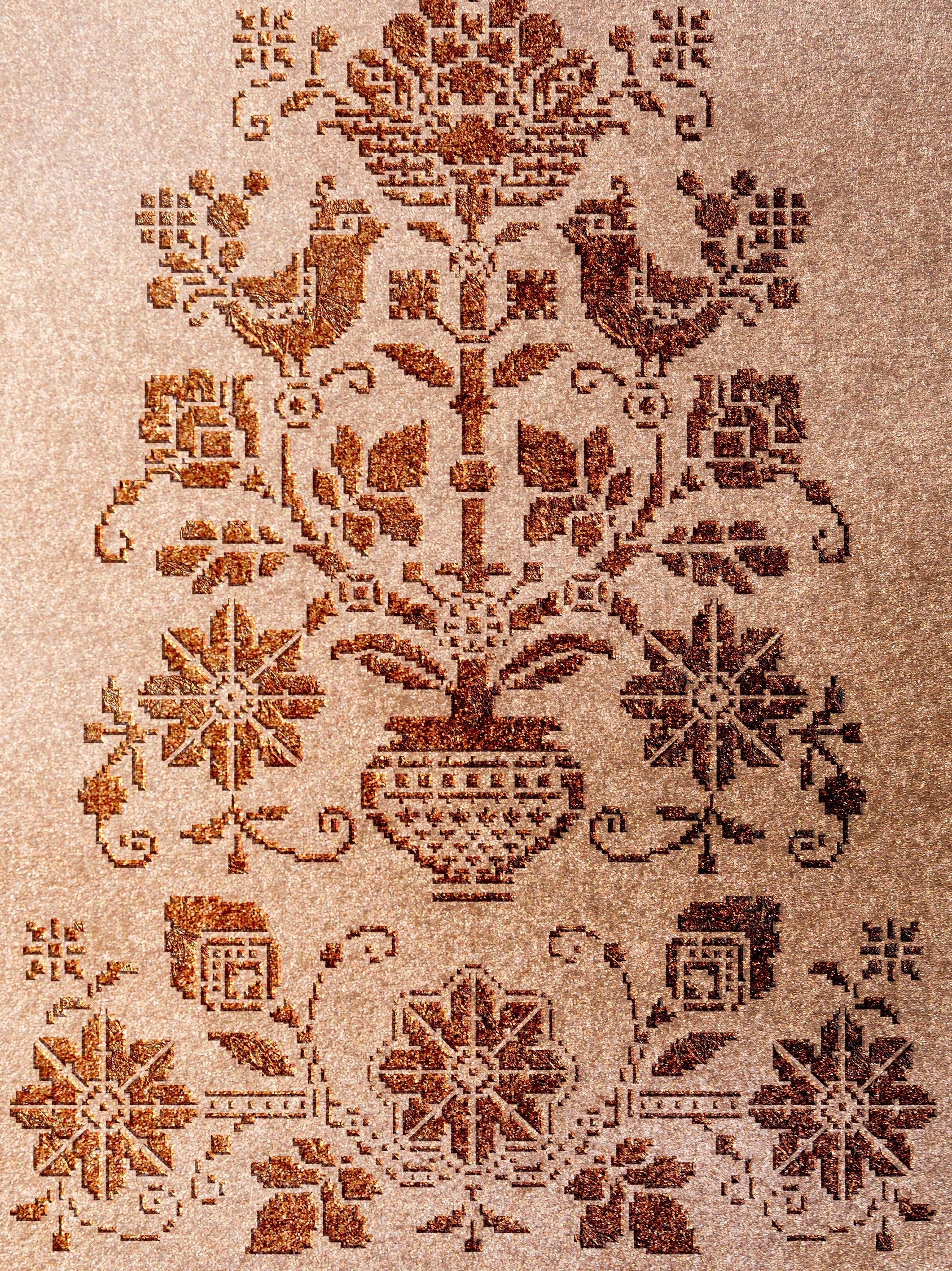 Stencil DFA Embroidery Tree of life: Ukrainian style for your home 0.3-1 mm (Z00072)