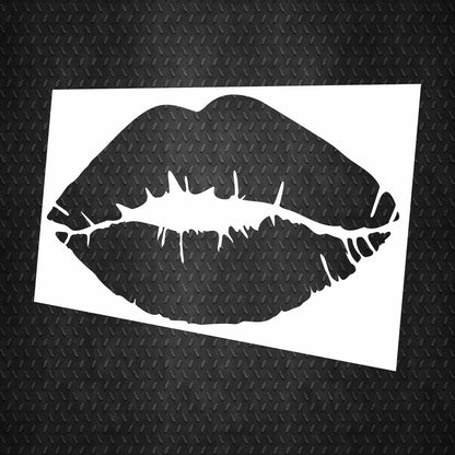 Stencil DFA Lips stencil for putty and paint 0.3-1mm (X00066)