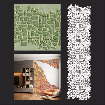 Stencil Wild Stone DFA: Imitation of natural stone 0.3-1 mm (F00016)