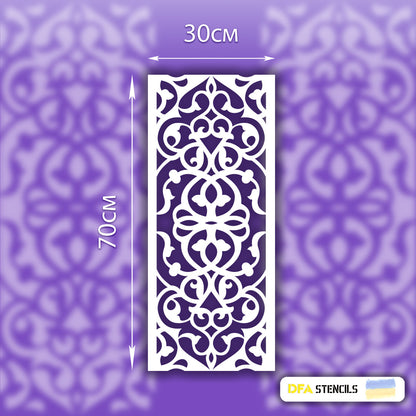Stencil DFA Border, stencil for putty and paint 0.3-1mm (B00050)
