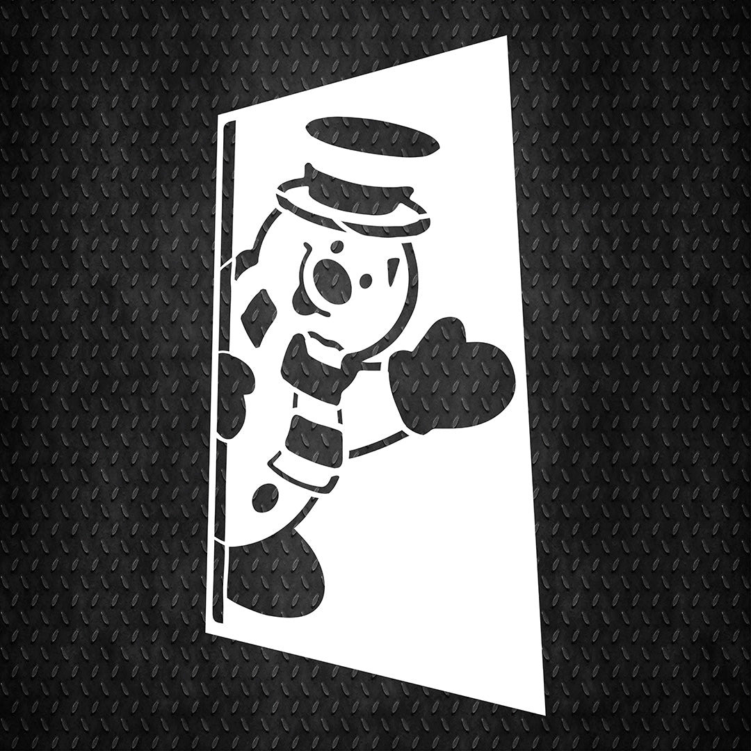 Stencil DFA reusable for plaster and paint 0.3-1mm Snowman (E00038)