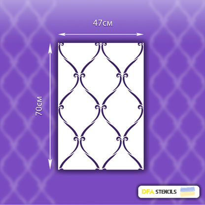 Stencil DFA for decoration Geometry for plaster and paint 0.3-1mm (G00112)