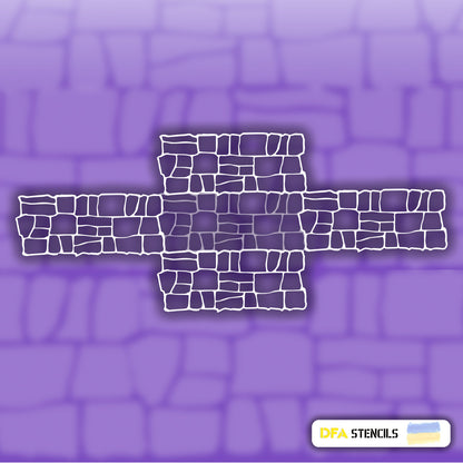 Stencil DFA Facade Wild stone for plaster and paint 0.3-1mm (F00015)