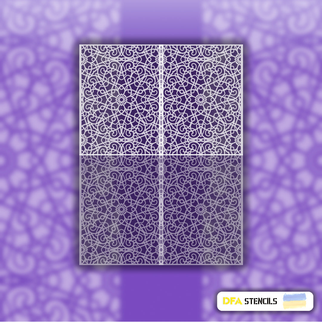 Stencil DFA Square pattern, for plaster and paint 0.3-1mm (K00073)