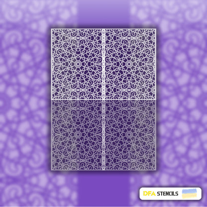 Stencil DFA Square pattern, for plaster and paint 0.3-1mm (K00073)